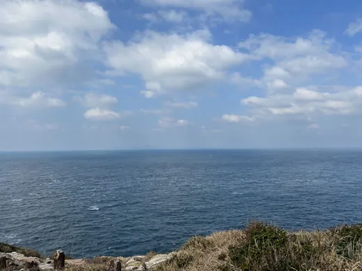 佐賀県加唐島から望む広大な海の風景